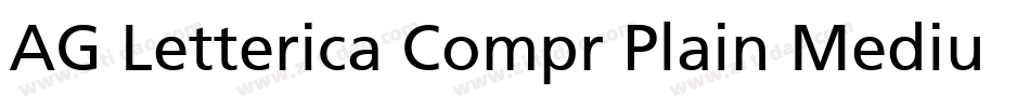 AG Letterica Compr Plain Medium字体转换